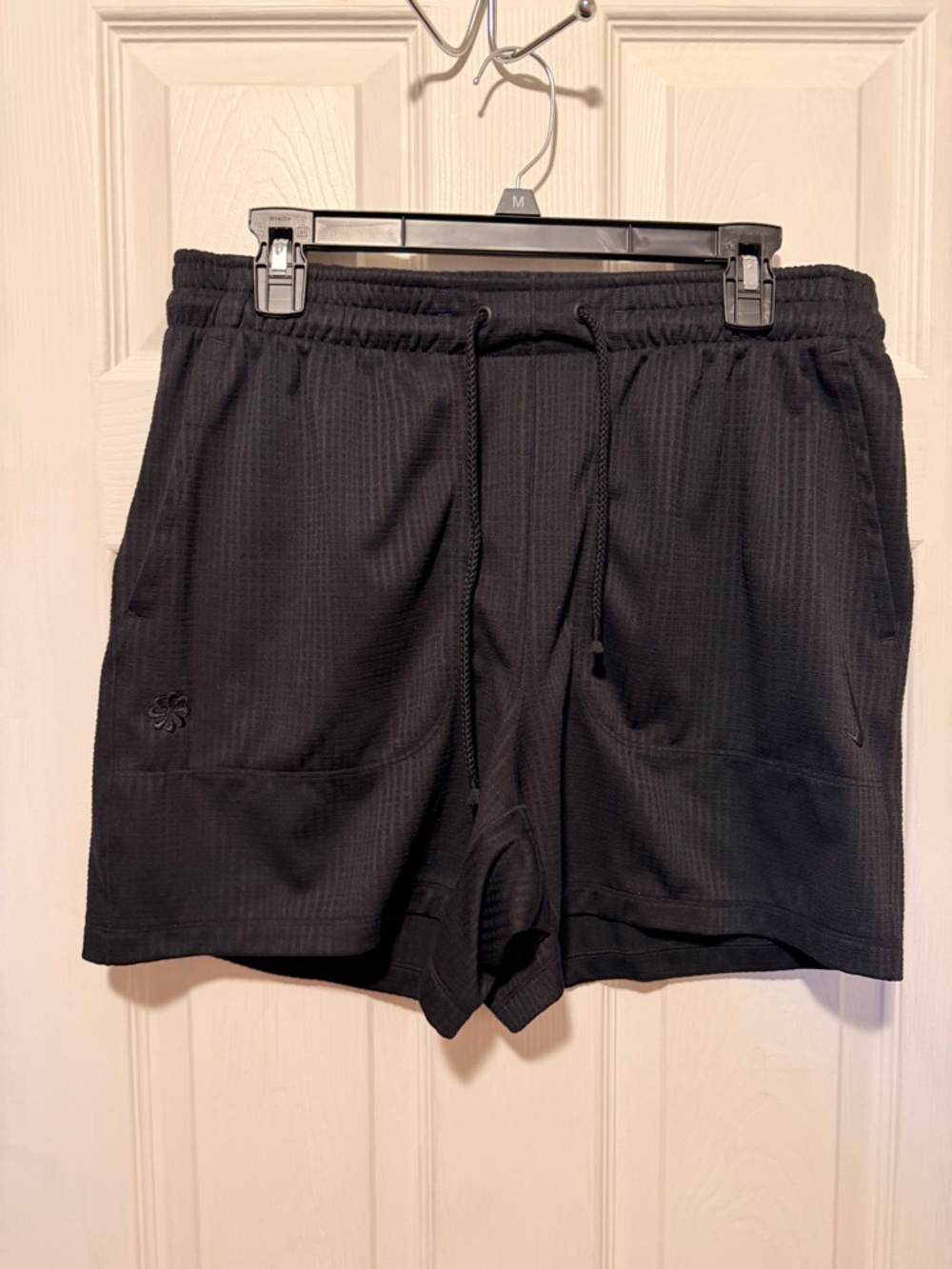 Nike Men's Black Athletic Knit Drawstring Shorts